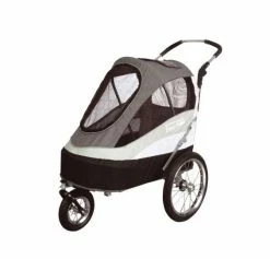 Innopet Sporty Dog Trailer Deluxe Zwart/grijs