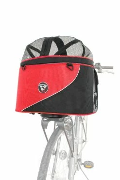 DoggyRide Draagtas Cocoon Rood/Zwart XL -Hond winkel doggyride doggyride cocoon xl hondenmand rood 1