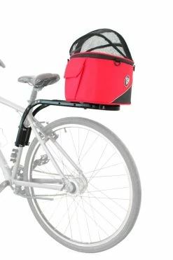 DoggyRide Draagtas Cocoon Rood/Zwart XXL -Hond winkel doggyride doggyride cocoon xl hondenmand rood 2