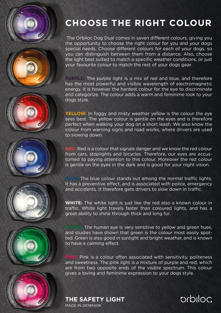 Orbiloc Safety Light Dog Dual Paars 4 Orbiloc Safety Light Dog Dual Paars - Afbeelding 2