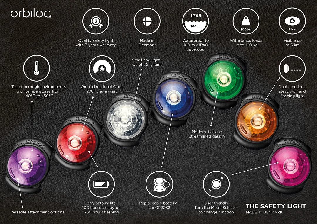 Orbiloc Safety Light Dog Dual Amber 6 Orbiloc Safety Light Dog Dual Amber - Afbeelding 4