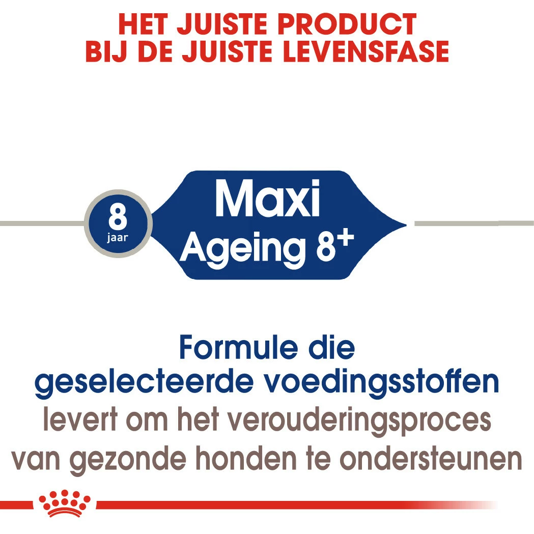 Royal Canin Hondenvoer Maxi Ageing 8+ 15 Kg 6 Royal Canin Hondenvoer Maxi Ageing 8+ 15 Kg - Afbeelding 4