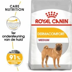 Royal Canin Hondenvoer Derma- Comfort Medium 12 Kg -Hond winkel royal canin medium dermacomfort volwassen hond vacht en huid hero packshot