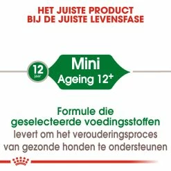Royal Canin Hondenvoer Mini Ageing 12+ 3,5 Kg 9 Royal Canin Hondenvoer Mini Ageing 12+ 3,5 Kg -Hond winkel royal canin mini ageing 12plus senior hond oudere hond vanaf 12 jaar hero image 9